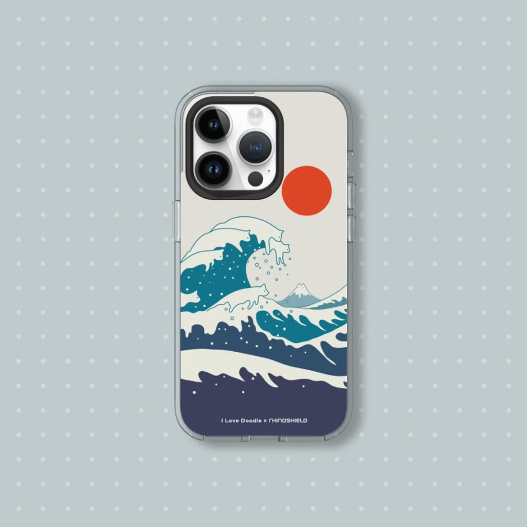 Clear透明防摔手机壳∣ilovedoodle/猫咪海浪 for iPhone - 手机配件 - 塑料 透明