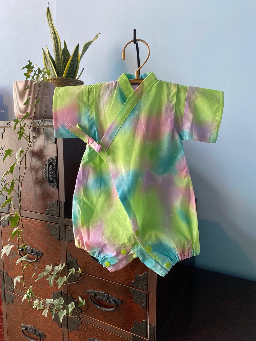 Baby Jinbei Japanese style Jinbei 80cm - 包屁衣/连体衣 - 棉 绿色