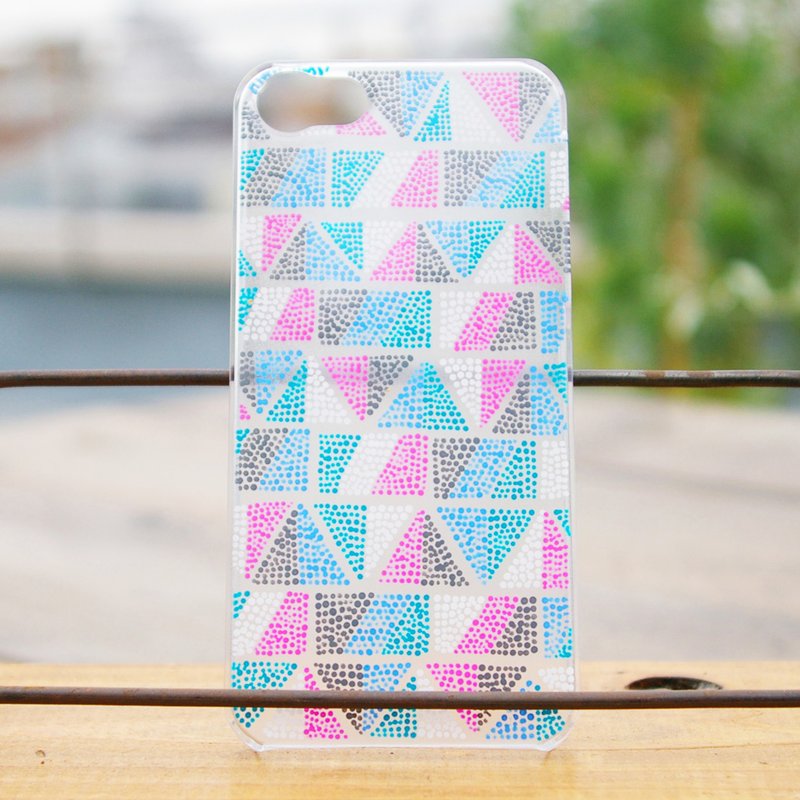 One hand-painted smart case (geometric pattern) in the world - 手机壳/手机套 - 塑料 蓝色