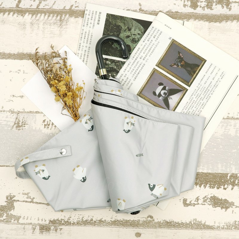 【酷企乐园 · 轻量手开折伞】可爱弯勾~凉感降温抗 UV - 雨伞/雨衣 - 聚酯纤维 多色