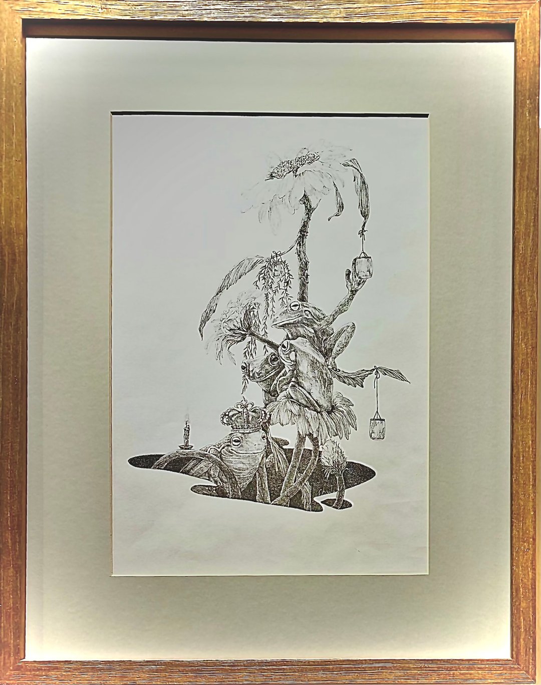 【展览纪录收藏】牵绊。原作手绘线描 - 海报/装饰画/版画 - 纸 