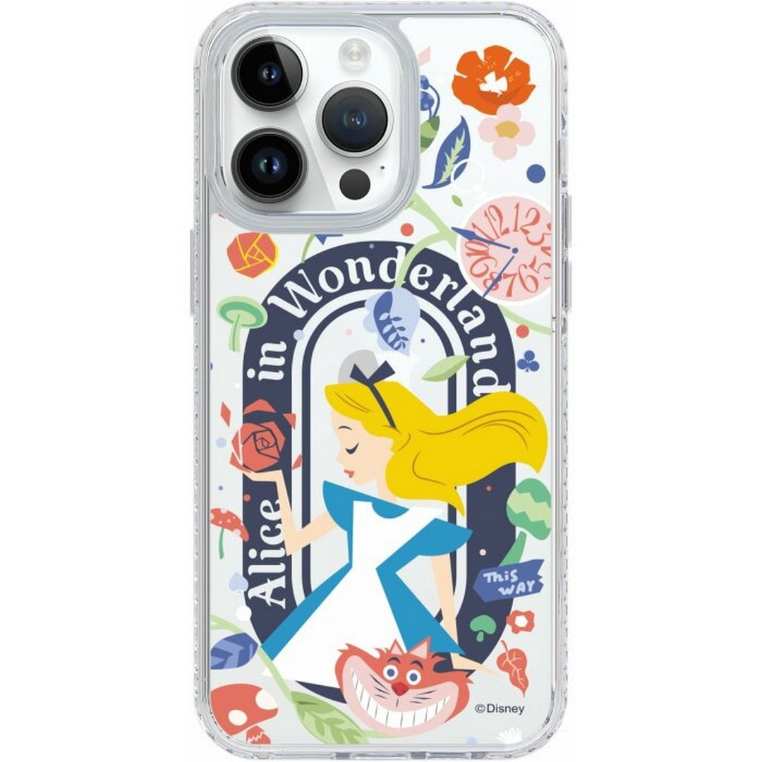 迪士尼爱丽丝 iPhone16 Samsung S25 气垫防摔标准镜面手机壳 - 手机壳/手机套 - 塑料 多色