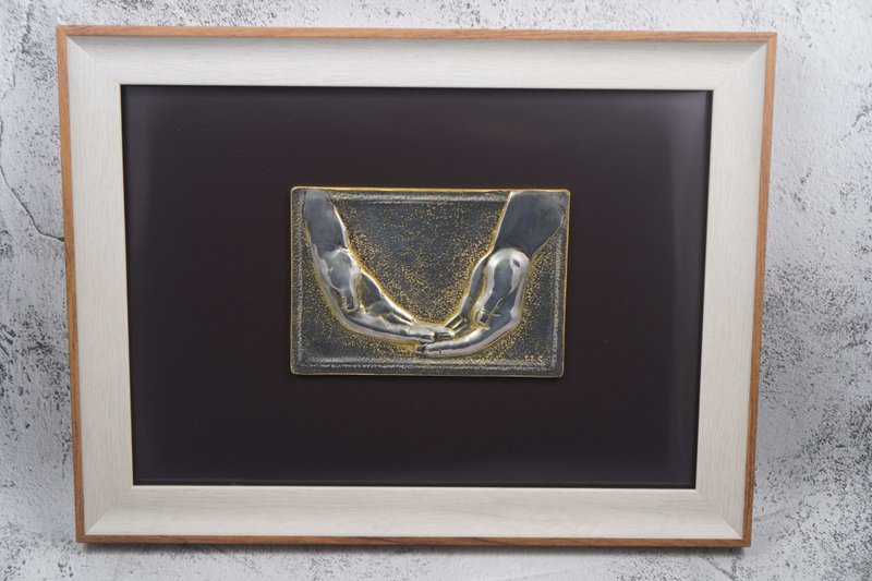 锡雕手语造型磁铁-接纳 - 海报/装饰画/版画 - 其他材质 