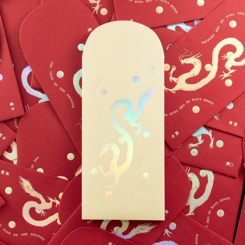2024龙年红包袋-翱翔之龙(白金2入组) - 红包/春联 - 纸 金色