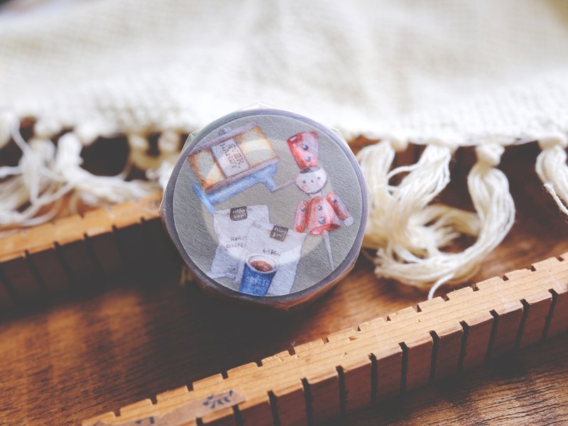 水彩小物II－3cm亮面PET胶带(带离型纸) - 纸胶带 - 塑料 