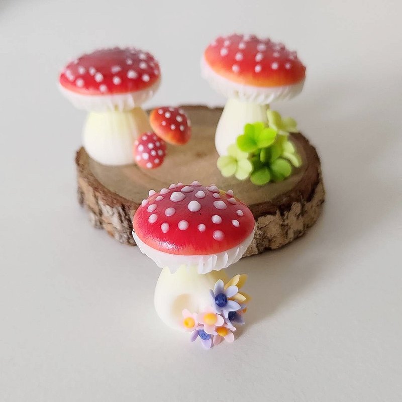 黏土手作 ATO49红蘑菇小村(单个出售) - 玩偶/公仔 - 其他材质 