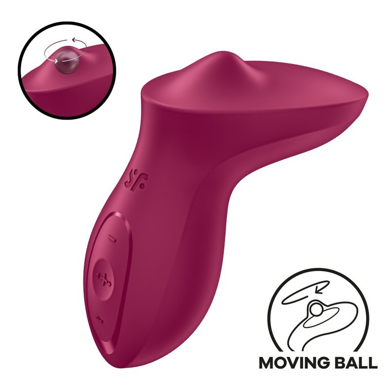 德国 Satisfyer Exciterrr 滚珠震动按摩器-莓红 - 情趣用品 - 其他材质 