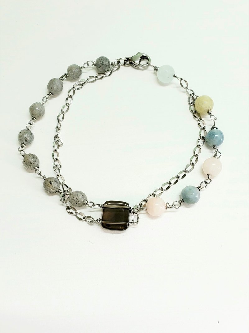 天然彩宝手镯(附电子证书) - 手链/手环 - 宝石 