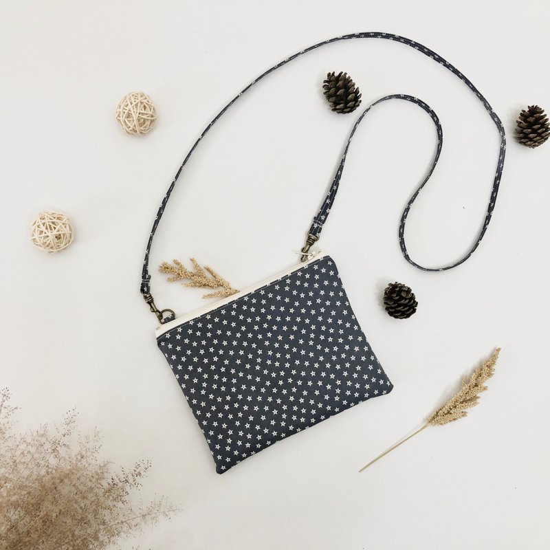 手作满天星斜背包 旅行布包 - 侧背包/斜挎包 - 棉．麻 多色