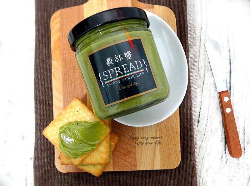 义杯酱- 手作日本宇治抹茶顶级奶油酱 - 果酱/抹酱 - 新鲜食材 绿色