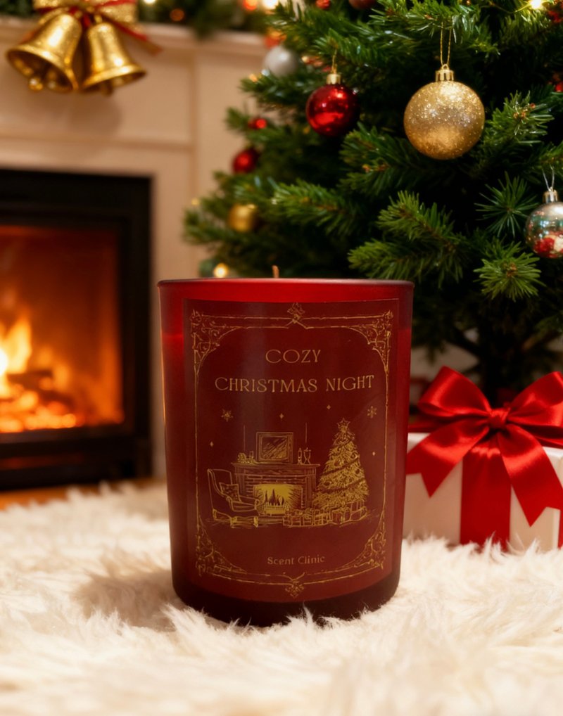 圣诞限定 Cozy Christmas Night 惬意的圣诞夜 大豆蜡香薰蜡烛 - 香薰/精油/线香 - 蜡 红色