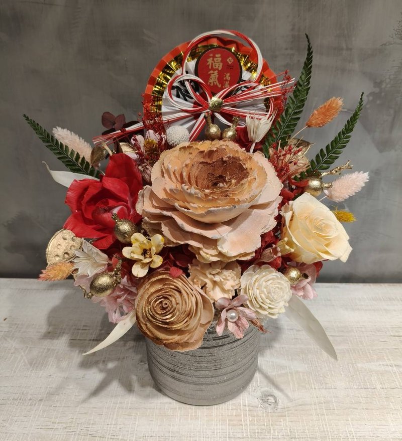 新春开运盆花 - 干燥花/捧花 - 植物．花 粉红色