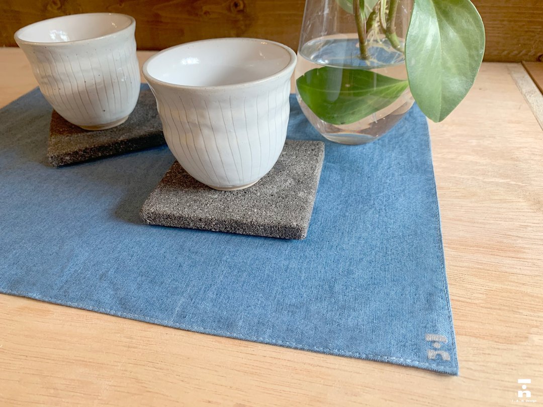 有机棉天然染餐垫(蓝染)(单入组/多入优惠组) Organic Cotton - 餐垫/桌巾 - 棉 蓝色