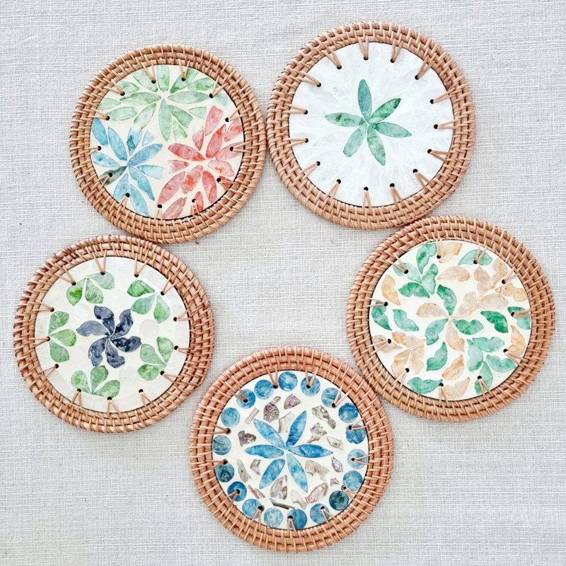 树脂装饰藤席（粗藤） - 餐垫/桌巾 - 树脂 咖啡色