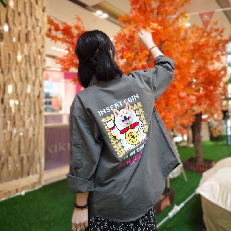 【带住主子周围走】 型格恤衫登场 定制化头像 招财好运GET - 订制抱枕/饰品 - 棉．麻 