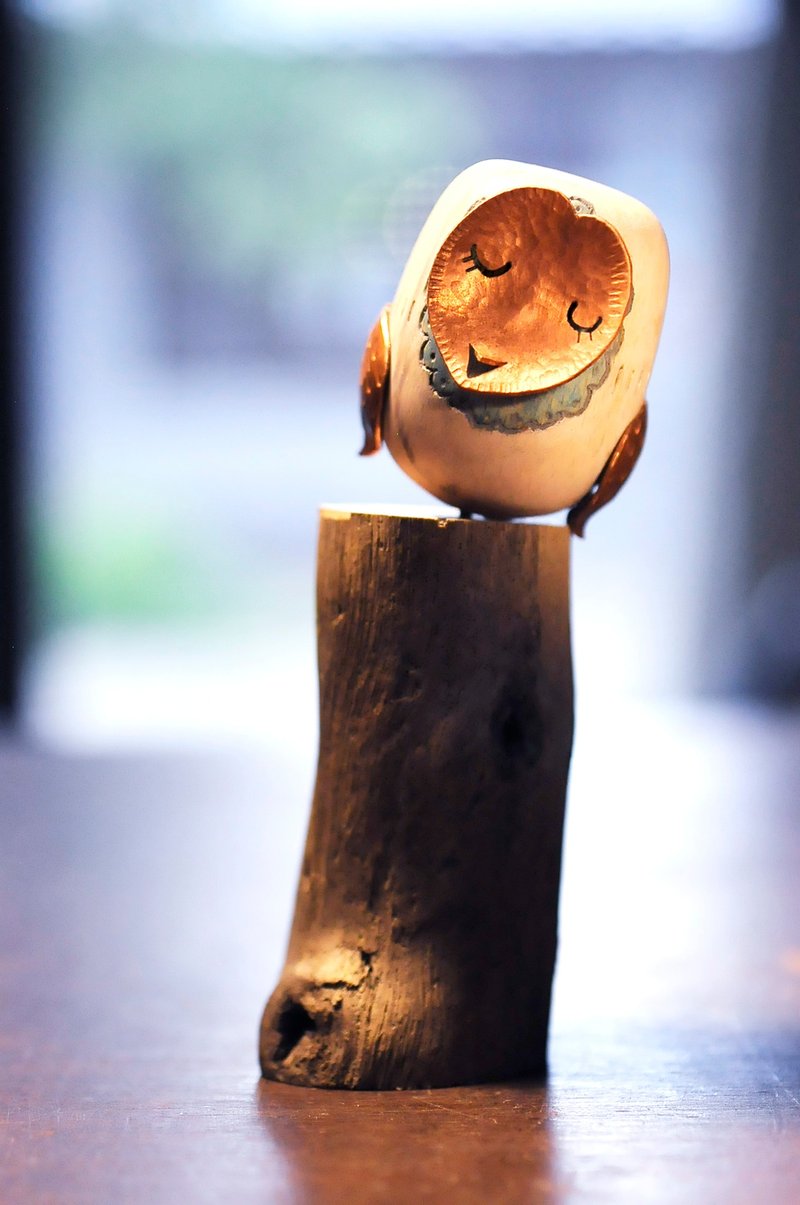 度咕的草鸮 - 摆饰 - 木头 咖啡色