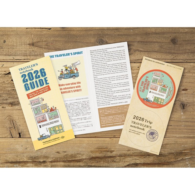 Traveler's Notebook 2026 周间直式手帐 补充包 - 笔记本/手帐 - 纸 多色