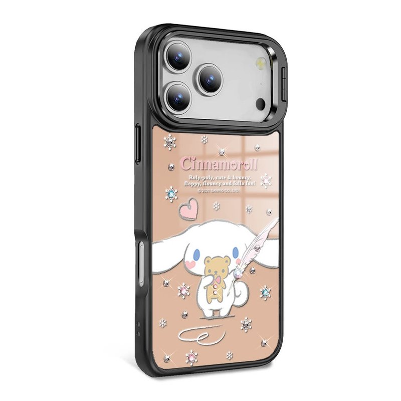 iPhone 全系列 军规防摔合金框隐形立架镜面钻壳-雪花大耳狗 - 手机壳/手机套 - 其他材质 多色