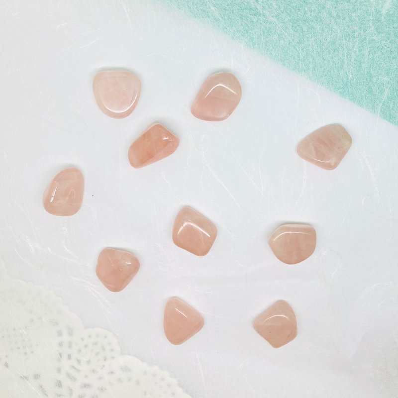 Edith & Jaz • 人缘之石│粉晶蔷薇水晶原石小号10颗 Set D-F - 摆饰 - 宝石 粉红色