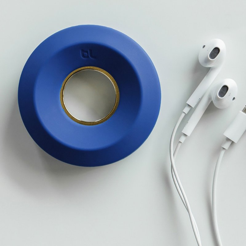 Cable YoYo 耳机收纳 蓝配金色 - 卷线器/电线收纳 - 硅胶 蓝色
