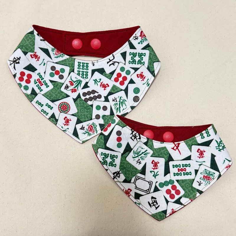 22ただ。ninitada。造形三角领巾-新年 招财进宝 - 衣/帽 - 棉．麻 黑色