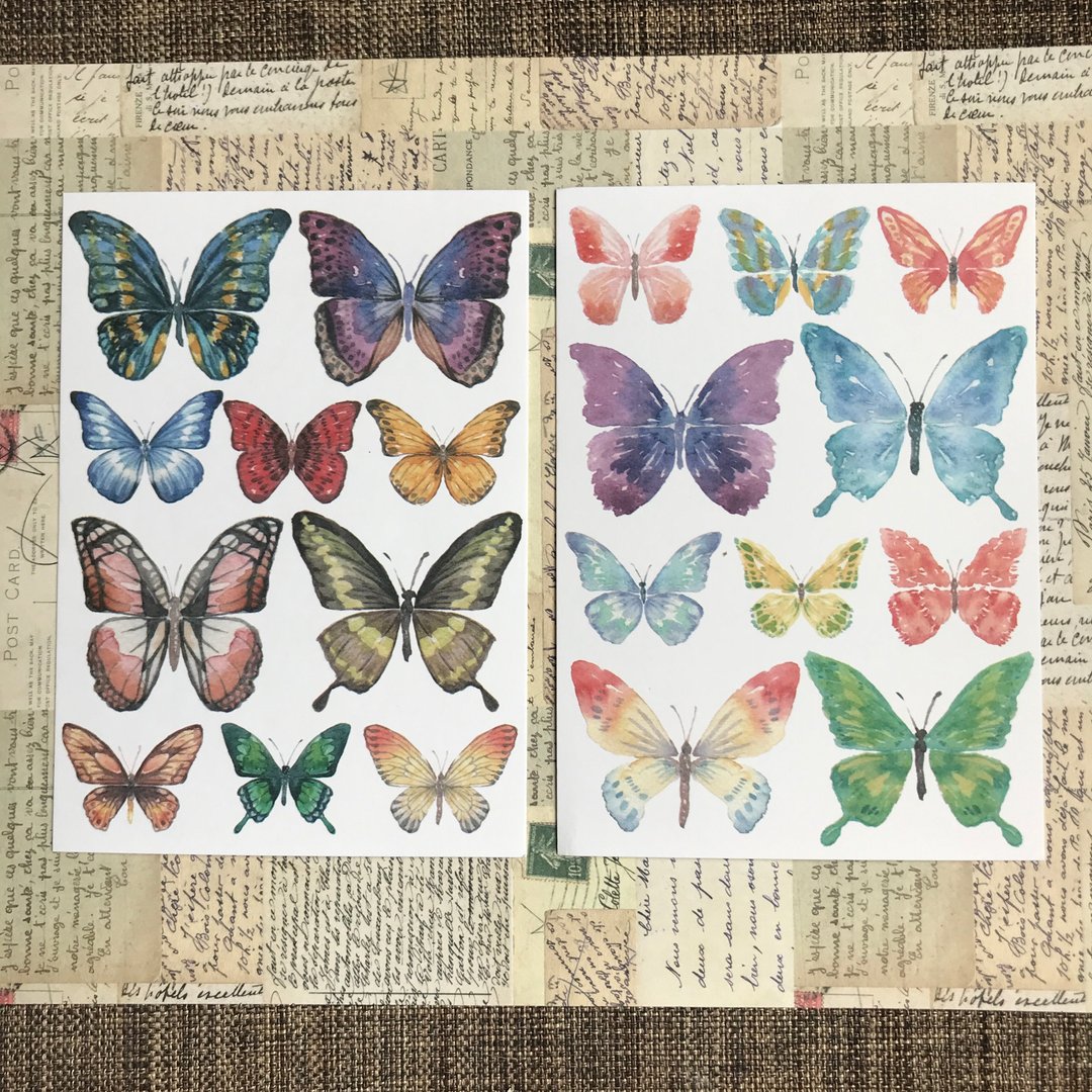 虚幻蝶-明信片 - 卡片/明信片 - 纸 多色