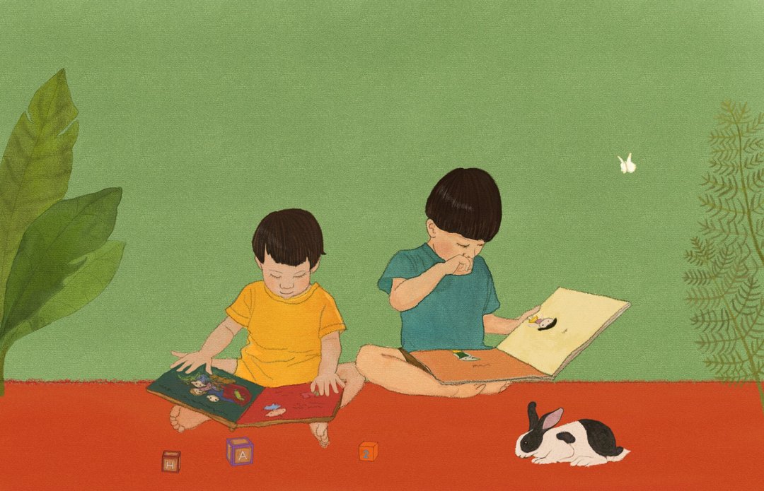 绘本风电绘 似颜绘/小童/亲子/宠物 - 电子手绘真人画像/绘画/插画 - 其他材质 