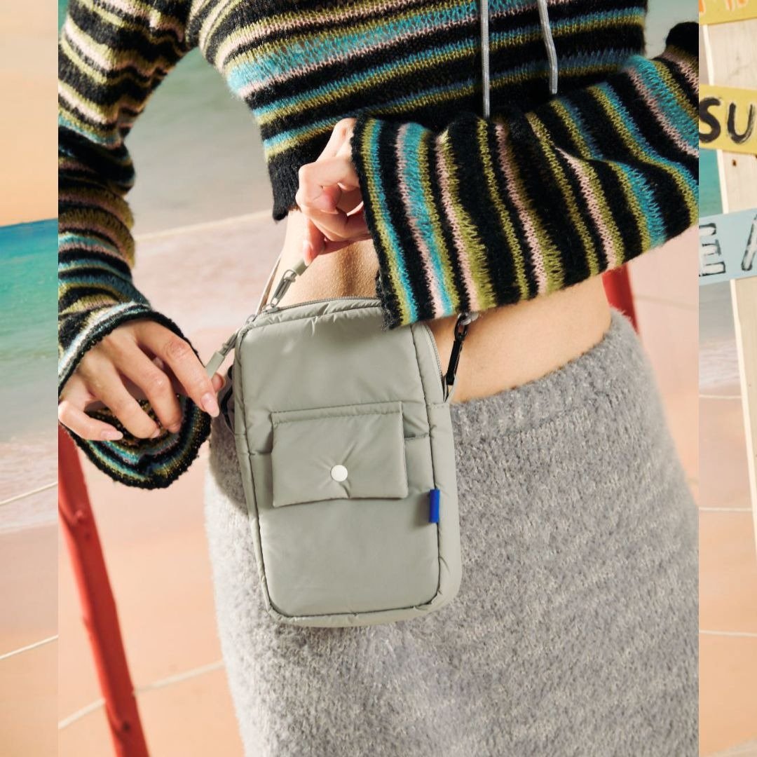 JOSH Phone purses : Gray - 侧背包/斜挎包 - 尼龙 灰色