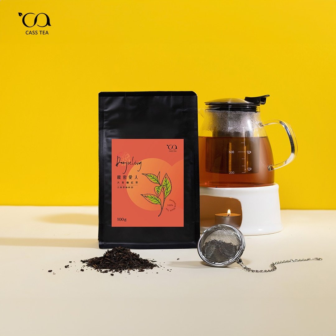【User Bag 原叶散茶】CASS TEA 亲密爱人 大吉岭红茶 100g - 茶 - 其他材质 红色