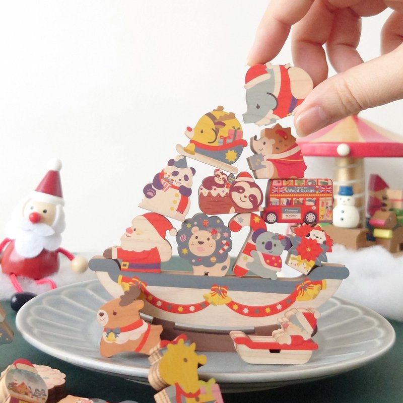 圣诞Tsumtsumu口袋 - 玩具/玩偶 - 木头 蓝色