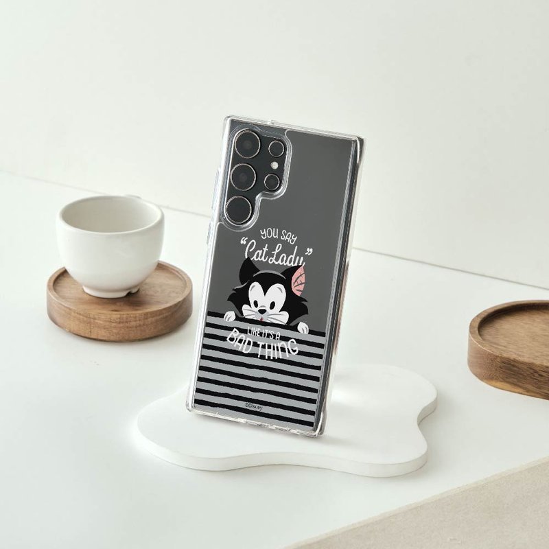 Disney Cats And Dogs-费加洛线条探头款防摔透明SAMSUNG手机壳 - 手机壳/手机套 - 塑料 多色