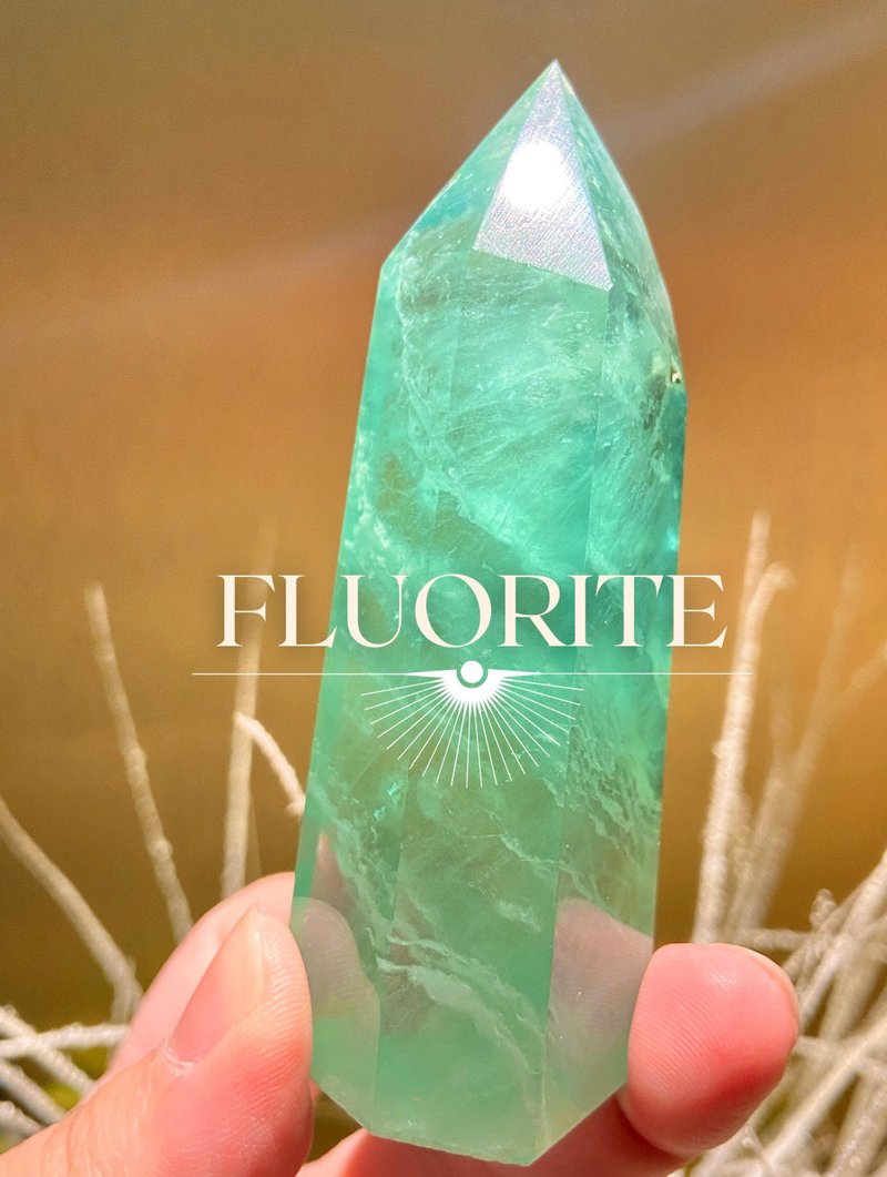 智慧绿海洋| 萤石柱 - 摆饰 - 宝石 绿色