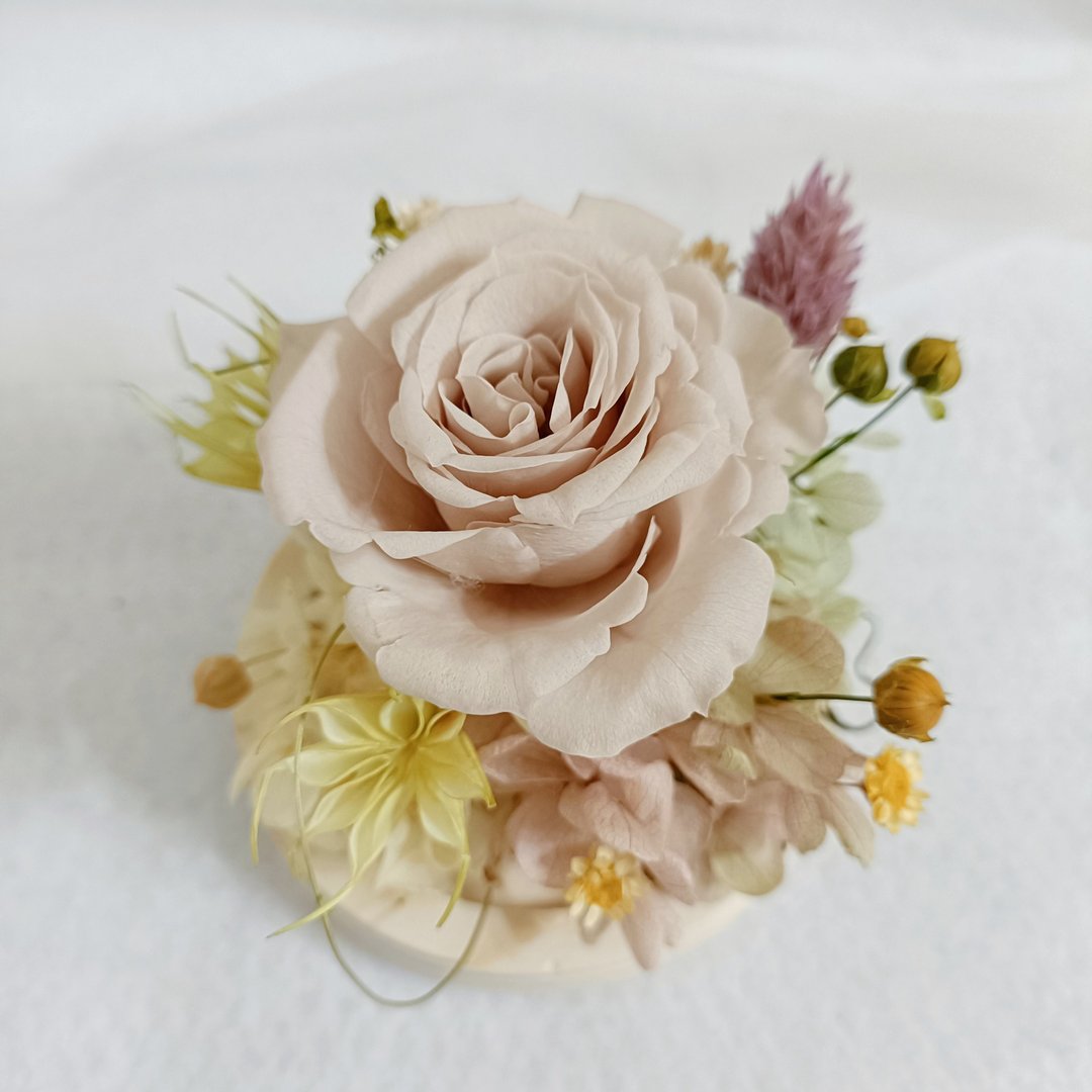 【DIY材料包】永生玫瑰玫璃结婚捧花永生干燥花毕业谢师礼物生日 - 植栽 - 植物．花 粉红色