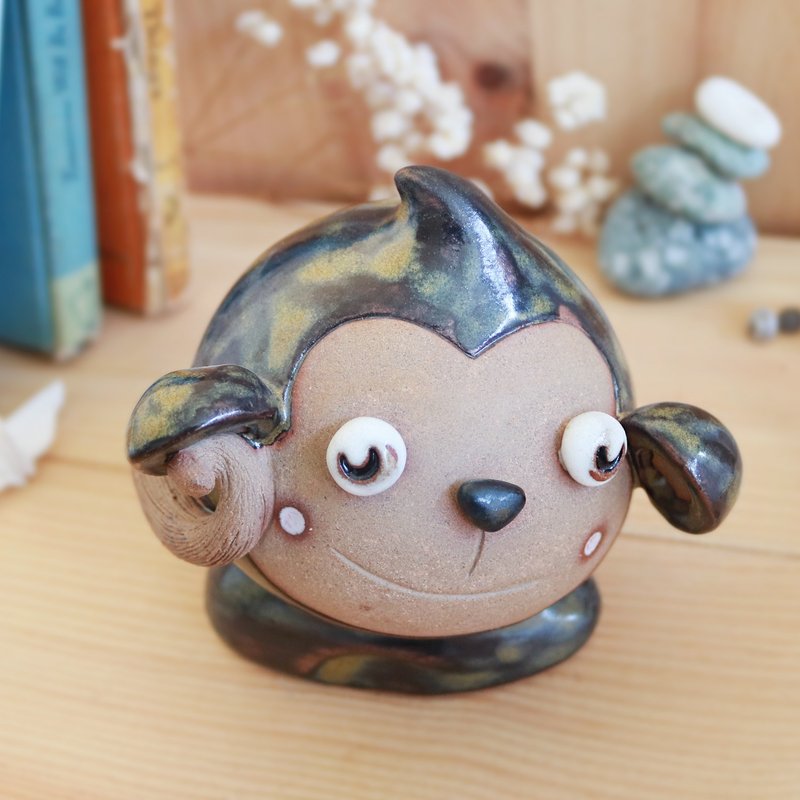 四勿猴 - 勿听 - 摆饰 - 陶 