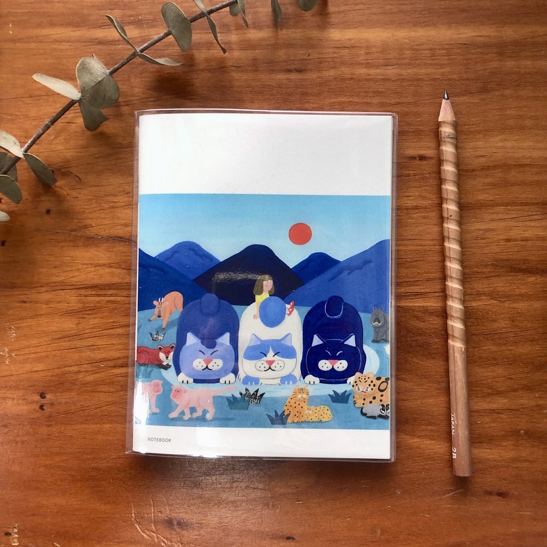 山猫神的城市假期笔记本 温泉款 与点点印合作 - 笔记本/手帐 - 纸 绿色