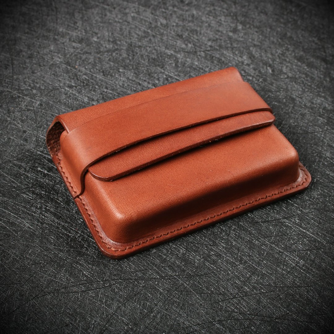 【NS皮件】立体名片夹、卡片夹、短夹、大容量名片 (免费打印) - 名片夹/名片盒 - 真皮 