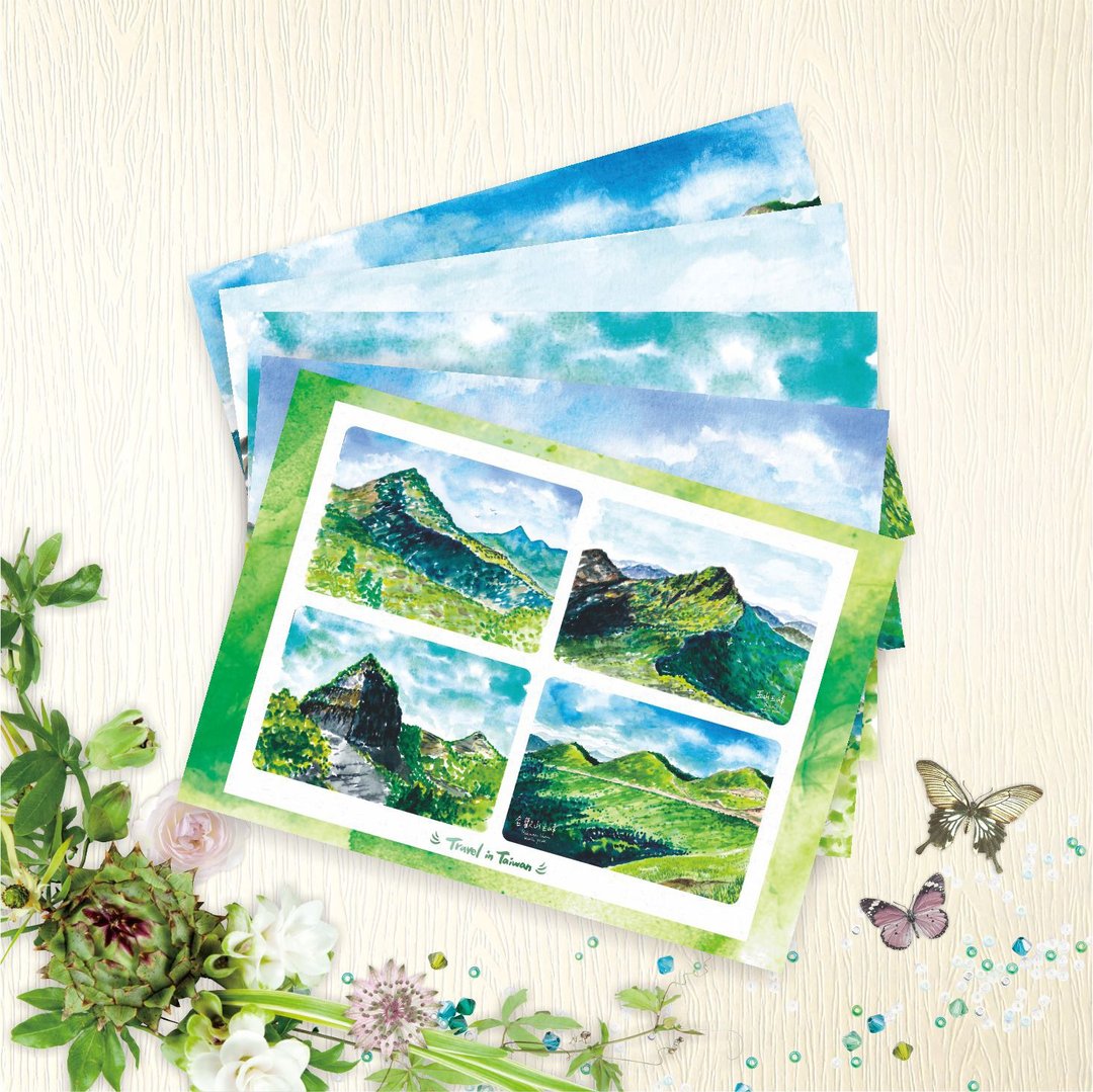 【台湾风景】 明信片 - 旅行台湾O-高山篇 - 5款各1张 - 卡片/明信片 - 纸 