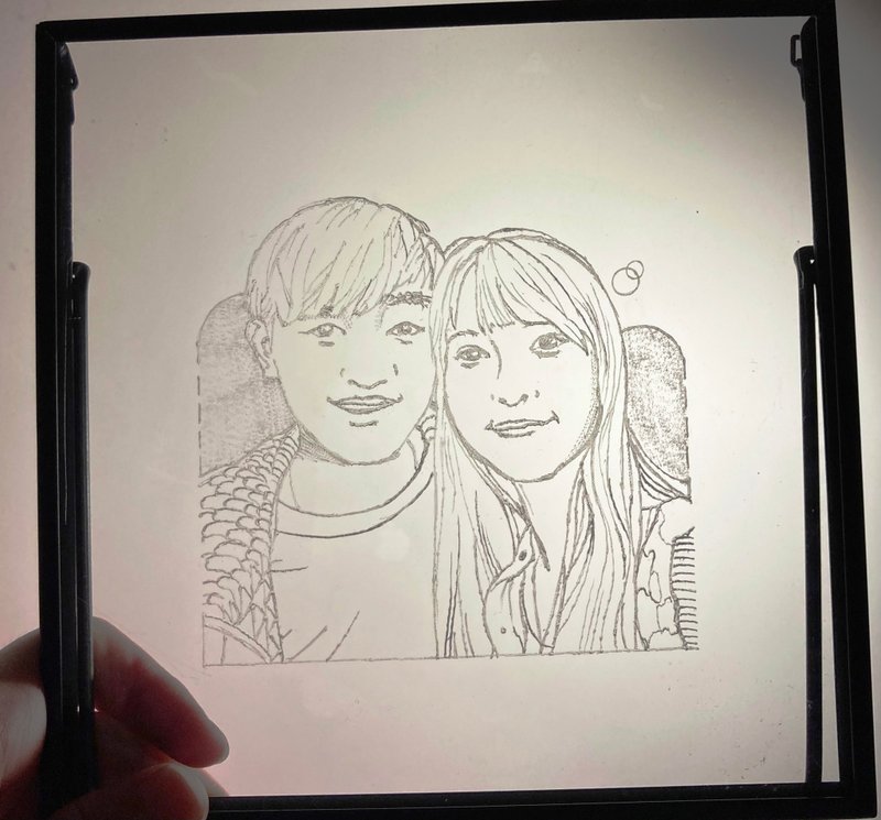 定制 雕刻画 人物 含包装 创意礼物 - 订制画像 - 塑料 