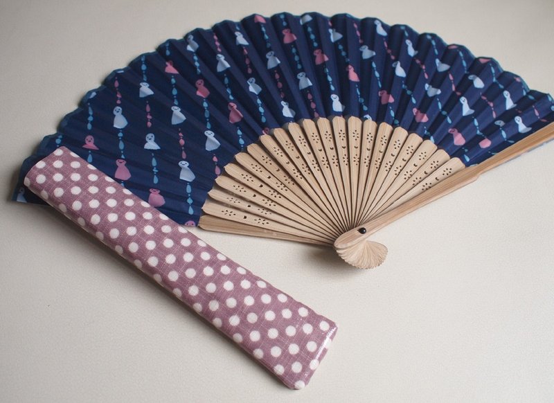 Hiya Lohas。炎炎夏日随身凉爽扇子套组-晴天娃娃 - 电扇 - 防水材质 紫色