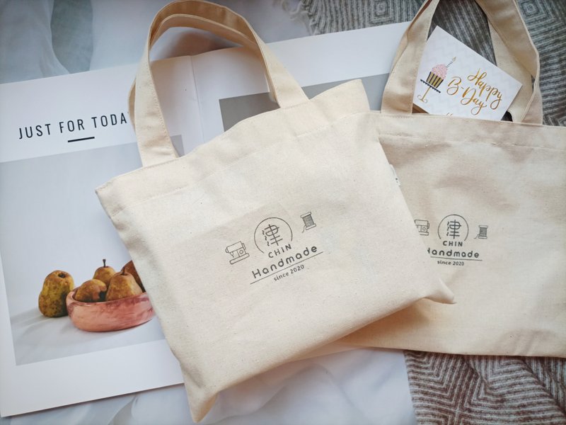 津Handmade 手作提袋/弥月礼盒/手提袋/加购 - 手提包/手提袋 - 棉．麻 