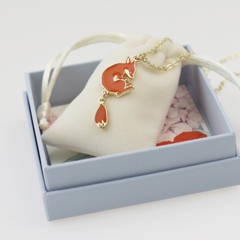 小狐狸 项链 小尾巴系列 原创设计 - 项链 - 其他金属 