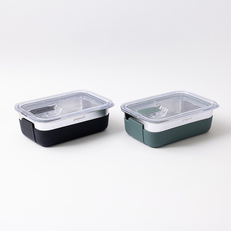 LIFT 系列可微波不锈钢保鲜盒 (3号) - 900ml - 便当盒/饭盒 - 不锈钢 银色