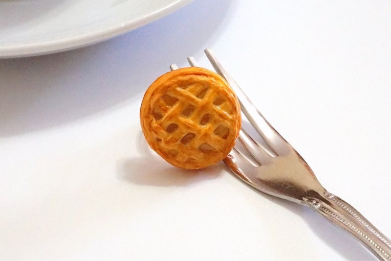 酥脆苹果批戒指 | 仿真食物黏土制戒指 - 戒指 - 粘土 