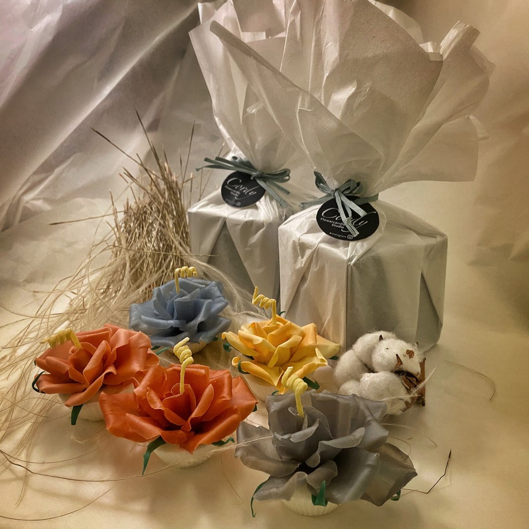 Cordy手作严选 烛花杯子蛋糕 蜡烛 礼物 - 蜡烛/烛台 - 蜡 多色