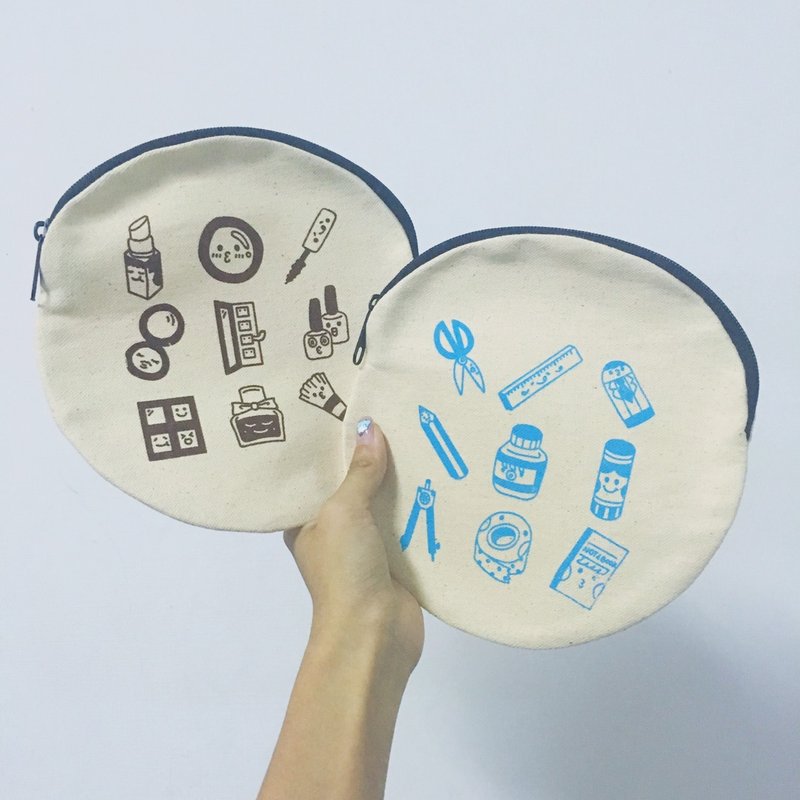 圆包/化妆包/杂物包 - 任选两入优惠购买区 - 化妆包/杂物包 - 棉．麻 