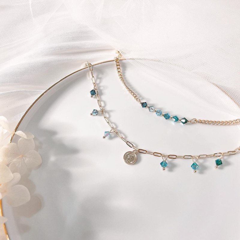 Swarovski Artemis | Iris 水晶手链 - 手链/手环 - 水晶 蓝色