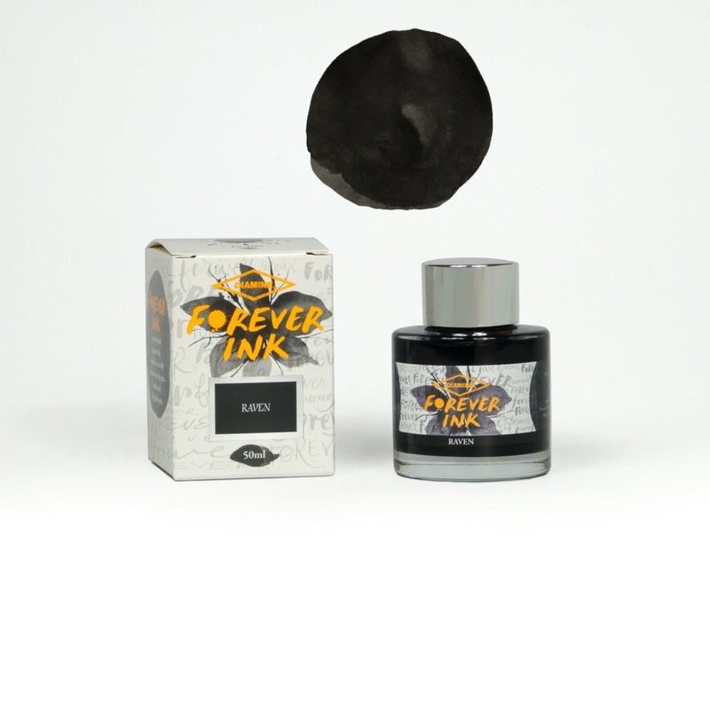 Diamine 永恒墨水 50ml - 乌鸦 - 墨水 - 玻璃 黑色