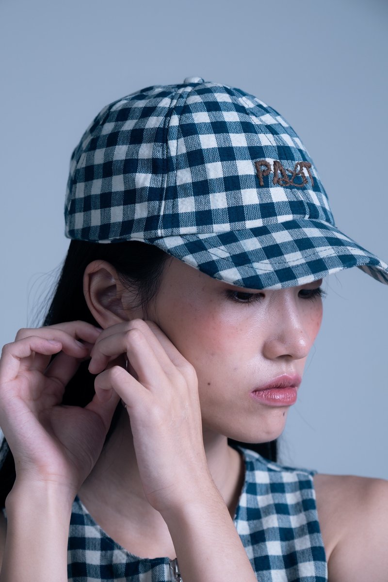 Palit Cotton Logo Cap (格纹) - 帽子 - 棉．麻 