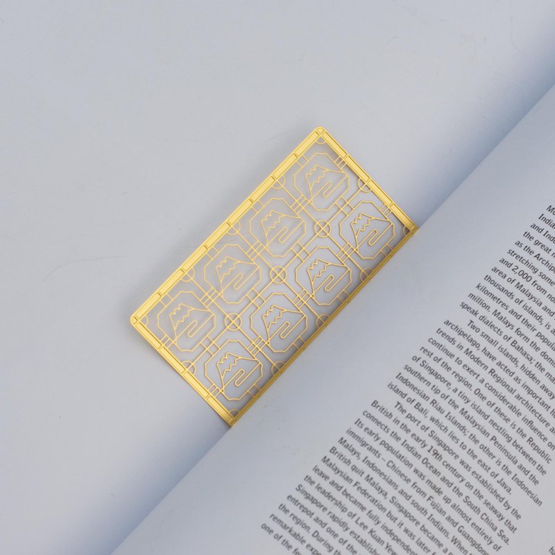 老屋窗花书签暨美工画板 富士山 - 书签 - 其他金属 金色