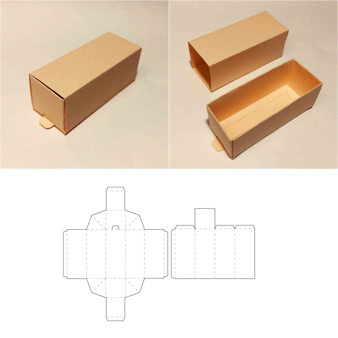 Drawer box template, slide box, drawer gift box, slider box, sliding box, Cricut - 图文模板设计 - 其他材质 